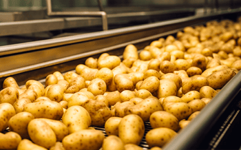 Potatoes in production